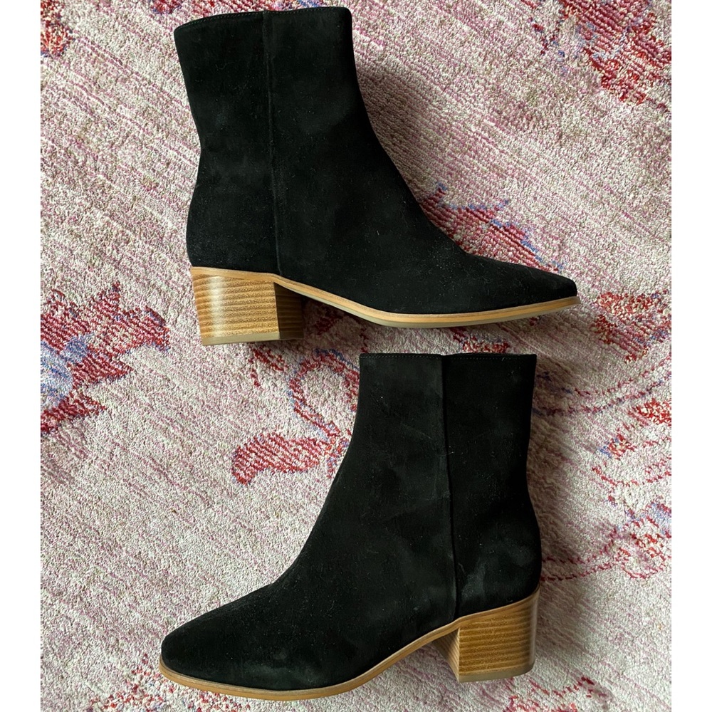 Soludos Black Suede Greta Bootie